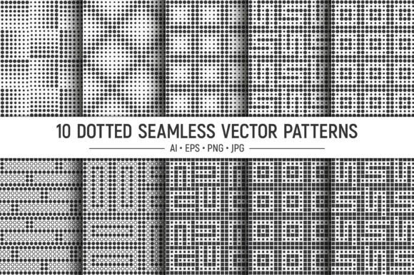 10 Dotted Seamless Vector Patterns: A Creative Collection for Digital Designers