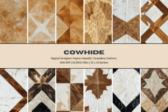 Cowhide Geometric Digital Paper: A Strategic Resource for Creative and Professional Projects