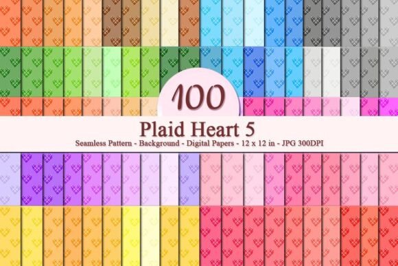 Exploring the Versatility of Plaid Heart 5 Seamless Pattern