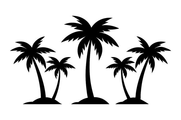 Tree Silhouette Vector Icon Bundle