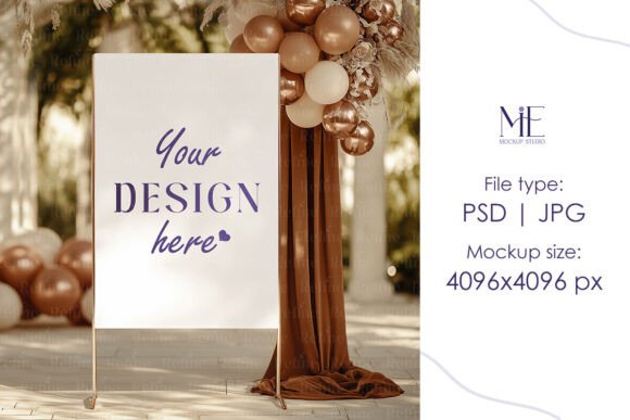 Welcome Sign Mockup, Backdrop Stand PSD: Elevate Your Creative Projects with Professional-Grade Digital Tools